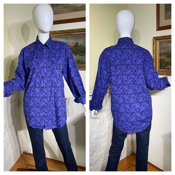 Rough Stock 100% Cotton Classic Paisley Cowboy Shirt - Picture 1 of 14